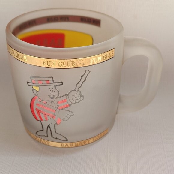 Barbary Coast Fun Club Vintage Mug Frosted 22K Gold TRIN LAS VEGAS Casino - Picture 3 of 7